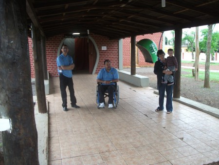 Paulo e Florindo na recepção.
