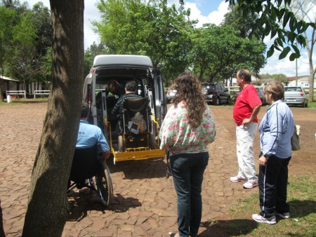 O associado colaborador, Sr. Emiram, na chegada.