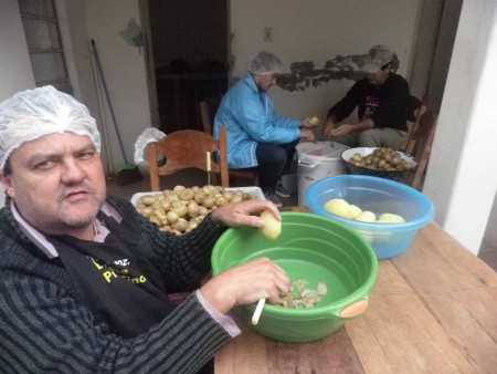 Diretor Florindo com os rotarianos Ver. Tiago Cadó e Dr. Rui  Faccin 