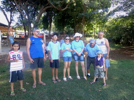 A Equipe: Ramão; Weslei; Tânia; Alessandra; Luiz Alberto (com os convidados Guilherme, Filipe e Odilon)