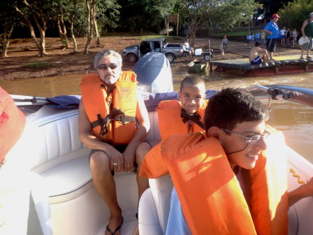 Ramão; Guilherme (convidado) e Weslei.