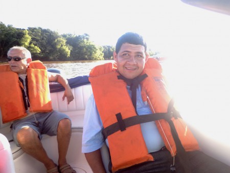 Odilon (convidado) e Marcos Alexandre.