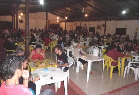O público presente.