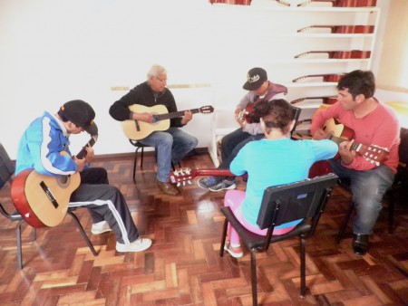 Douglas com o prof. Jorge Dorneles